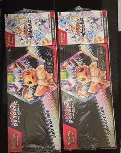 2x Sam's Club Prismatic Evolutions Bundle Eevee Pokemon Cards Boxes - Image 1