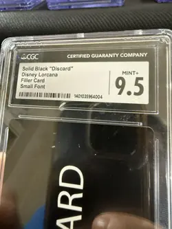 2023 Disney Lorcana Discard Black Background Error Card CGC 9.5 - Image 2