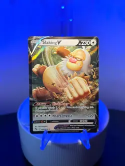 Slaking V 058/078Rare Holo V Pokemon GO Trading Card Game TCG Foil Half Art NM - Image 1