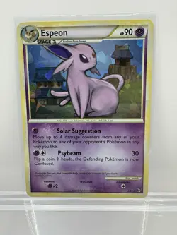 Pokemon TCG Espeon 2/90 Cracked Ice Holo Card MP Condition - Image 2