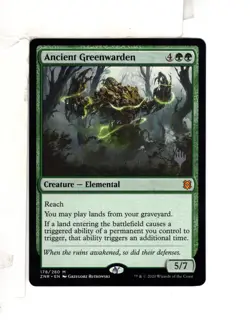 MTG SkeenAB Ancient Greenwarden PACK PROMO from Zendikar Rising. NM. - Image 1