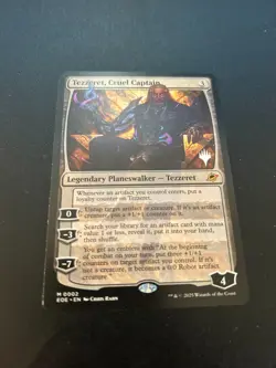 Tezzeret, Cruel Captain NM Planeswalker Stamp Edge of Eternities EOE Magic MTG - Image 1