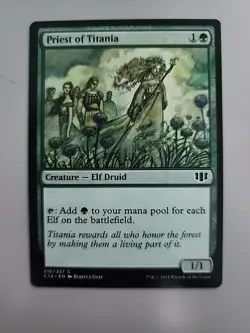 MTG Priest of Titania Commander 2014 210/337 Regular Common - Image 1