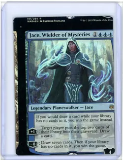 Jace, Wielder of Mysteries Rare Foil War of the Spark NFC Miscut MTG - Image 1