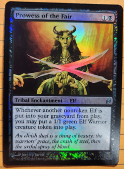 MTG - 2007 - Lorwyn - Prowess of the Fair - Foil - Unplayed - Image 1