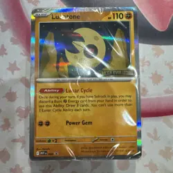 Mega Evolution Lunatone Prerelease Build and Battle Deck Sealed Pokemon TCG - Image 1