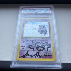 2000 Vtg Pokemon Sabrina's Gengar 1st Edition #14 - PSA/DNA CERT AUTO 10 - POP 1 - Image 2