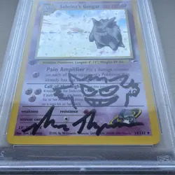 2000 Vtg Pokemon Sabrina's Gengar 1st Edition #14 - PSA/DNA CERT AUTO 10 - POP 1 - Image 3