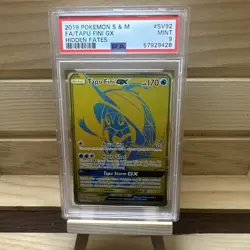 2019 Pokemon Hidden Fates Full Art Tapu Fini GX #SV92 PSA 9 Mint Shiny Vault - Image 1