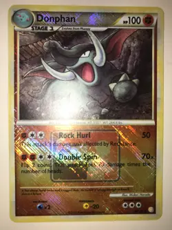 Donphan - 40/123 - Crosshatch Holo Pokemon League Ring Drop Season 2010 Promo MP - Image 1