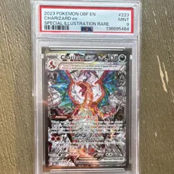 Pokemon TCG Charizard ex 223/197 Obsidian Flames Special Illustration Rare PSA 9 - Image 1