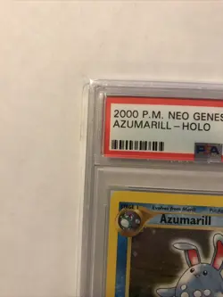 2000 Pokemon Neo Genesis Unlimited Azumarill HOLO #2 PSA 9 Fresh Grade Low POP - Image 2