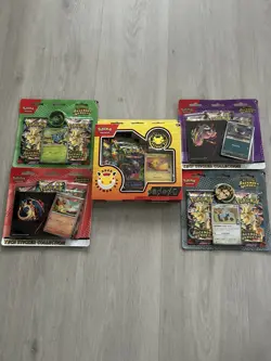 4 X Pokemon Ascended Heroes Tech Sticker & Blister Pack 1 x 30th Anniv bundle - Image 1