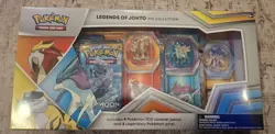 Pokemon TCG Legends of Johto Pin Collection Box - New Sealed (9 Packs, 3 Pins) - Image 1