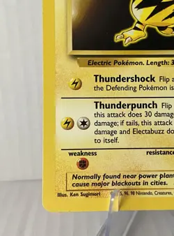 Pokemon TCG ELECTABUZZ 24/130 - Base Set 2 - Vintage WOTC LP - Image 4