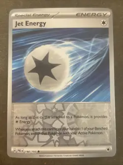 Jet Energy 190/193 Sv02: Paldea Evolved Reverse Holo Pokemon TCG NM - Image 1