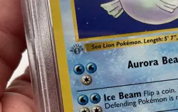 1999 Pokemon Base Set 1st Edition Dewgong 25/102 PSA 9 Mint Grey Stamp - Image 3