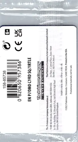 Pokemon Center Stamped Reverse Holo Squirtle Promo 007/165 Pokemon 151 Sealed - Image 2