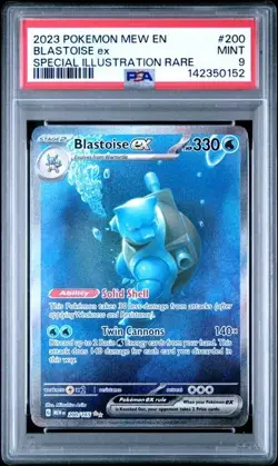 2023 Pokemon Scarlet Violet 151 Blastoise ex 200/165 Full Art SIR PSA 9 Mint - Image 1