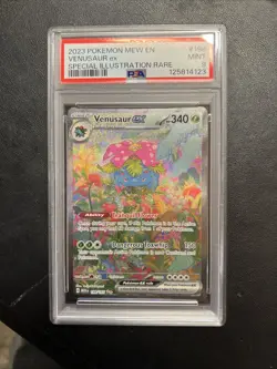 2023 Pokemon Mew En-151 Special Illustration Rare Venusaur Ex #198 PSA 9 - Image 1