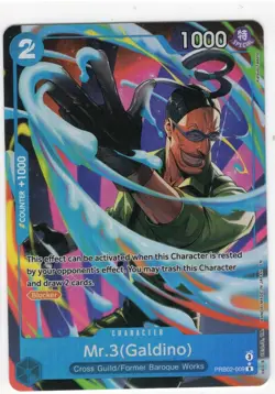 MR. 3 GALDINO - One Piece PRB02-009 - AA Alt Art Rare R - Premium Booster Vol. 2 - Image 1