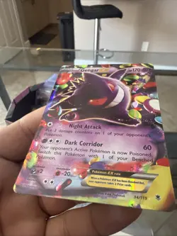 Pokemon Gengar EX Holo Card 34/119 XY-Phantom Forces Near Mint/Mint Condition - Image 3