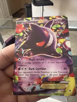 Pokemon Gengar EX Holo Card 34/119 XY-Phantom Forces Near Mint/Mint Condition - Image 4