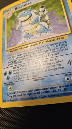 Blastoise 100 HP Holo Rare Pokemon TCG Base Set 2/102 1999 Wizards Card - Image 2