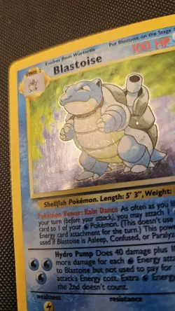 Blastoise 100 HP Holo Rare Pokemon TCG Base Set 2/102 1999 Wizards Card - Image 4
