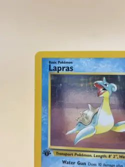Pokemon TCG Lapras 1st Edition Holo Rare Card Fossil, 10/62 - Image 3