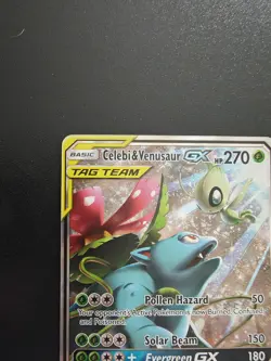 Celebi & Venusaur GX TAG TEAM Promo Holo SM167 SM Pokemon TCG Card - Image 5