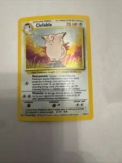 Pokemon TCG Clefable Jungle Holo Rare Card 1/64 No Symbol Error LP - Image 5