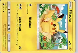 Pokemon Pikachu 30/111 Sun Moon Crimson Invasion Common Trading Card TCG - Image 5