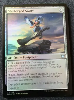 Starforged Sword - Foil - BLB - MTG - NM Unplayed - EN - 0249 - Image 1