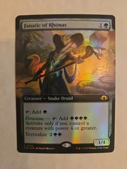 Mtg Fanatic Of Rhonas Art Foil Nm Mh3 - Image 1