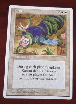 KARMA mtg LP Alternate 4th Edition 1 Unc - Image 1