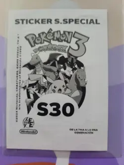 Noivern 715 Cracked Ice Holo 2024 Blue Pokedex Sticker Vol3 Flash Edition #S30 - Image 2