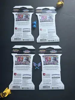 Pokemon TCG: Sword & Shield Chilling Reign Sleeved Booster Set 4x New Unopened - Image 2