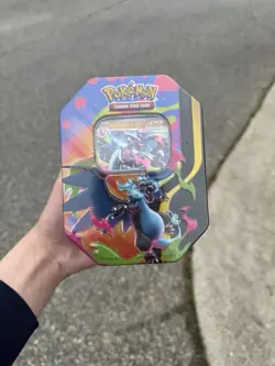 Ascended Heroes Pokemon Mega Charizard X EX Promo Tin English Sealed - Image 1