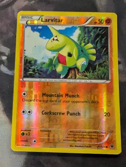Larvitar 41/124 XY Fates Collide - Pokemon Reverse Holo Foil Rare - Image 1