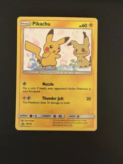 Pokemon Pikachu SM162 Tag Team Blister Holo - Image 1