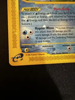 Suicune 53 Promo WOTC Pokemon 4ever Black Star Promo Near Mint Condition - Image 5
