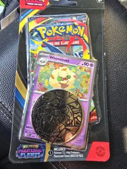 Pokemon Mega Evolution Phantasmal Flames Booster Pack Whimsicott Promo Coin TCG - Image 1