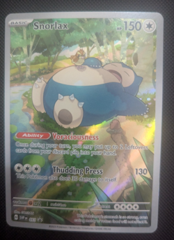 Pokemon Snorlax 051 from ETB 151 S&V/Sw&Sh NM Condition Promo Black Star ENG - Image 1