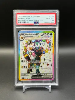 Pokemon Prismatic Umbreon ex Figure Collection Promo 176 PSA 10 GEM - Image 1