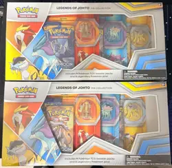 Pokemon Legend of Johto Pin Collection Box Set New Sealed Lot of 2! - Image 1