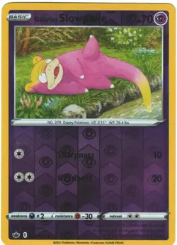 Galarian Slowpoke 54/198 Chilling Reign Reverse Holo Common Pokemon TCG 054 - Image 1