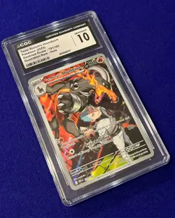 CGC 10 Team Rocket's Houndoom #191 Destined Rivals 2025 Pokemon GEM MINT - Image 2