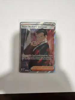 Team Rocket’s Giovanni 225/182 Pokemon Destined Rivals Full Art Ultra Rare NM🔥 - Image 1