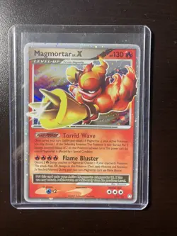Pokemon Holo Magmortar Lv. X– Mysterious Treasures – 123/123 - 2007 - Image 1
